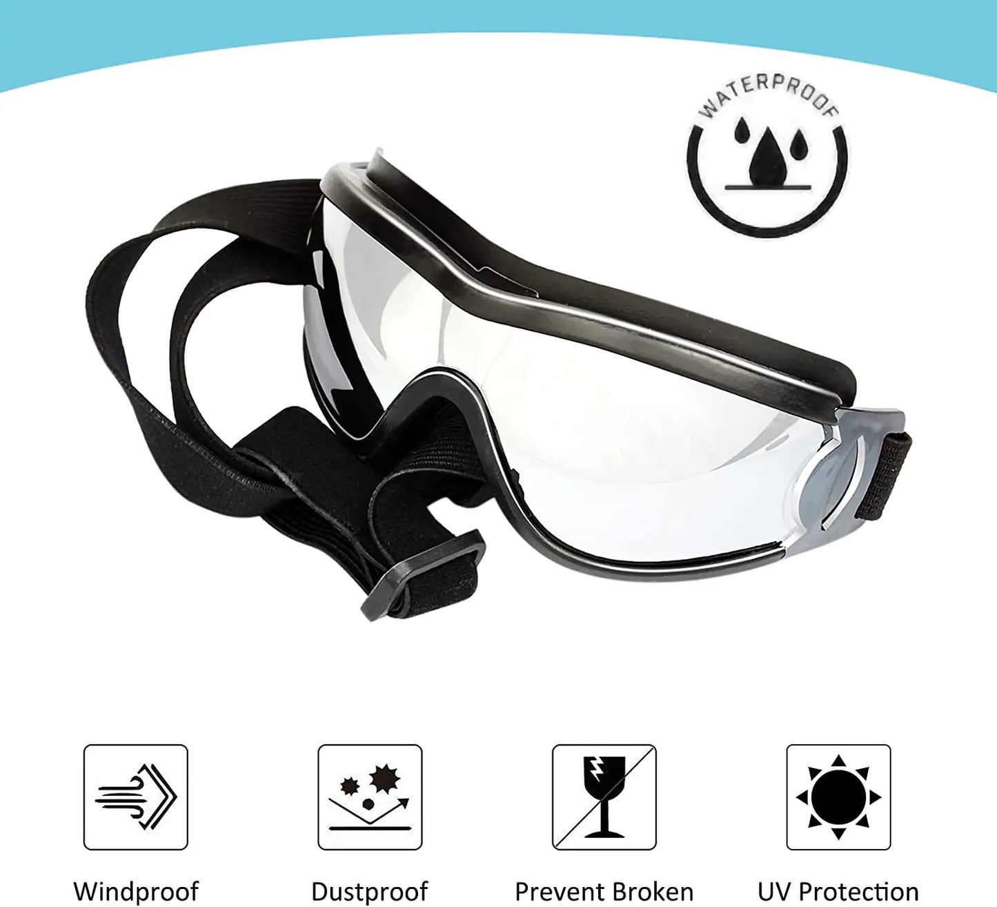 Doggles (Adjustable Strap Dog Goggles)